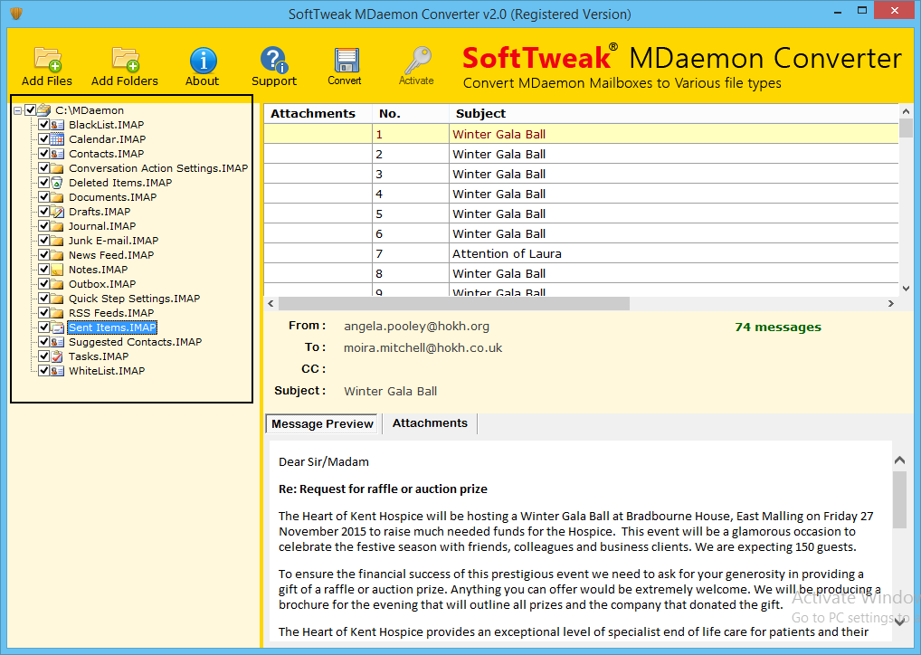 MDaemon to MHT Converter Online