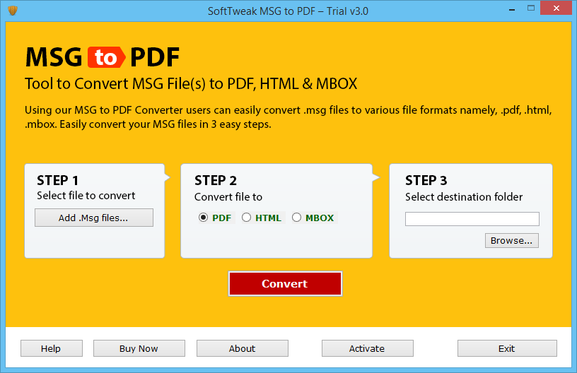 Open MSG as PDF Screenshot